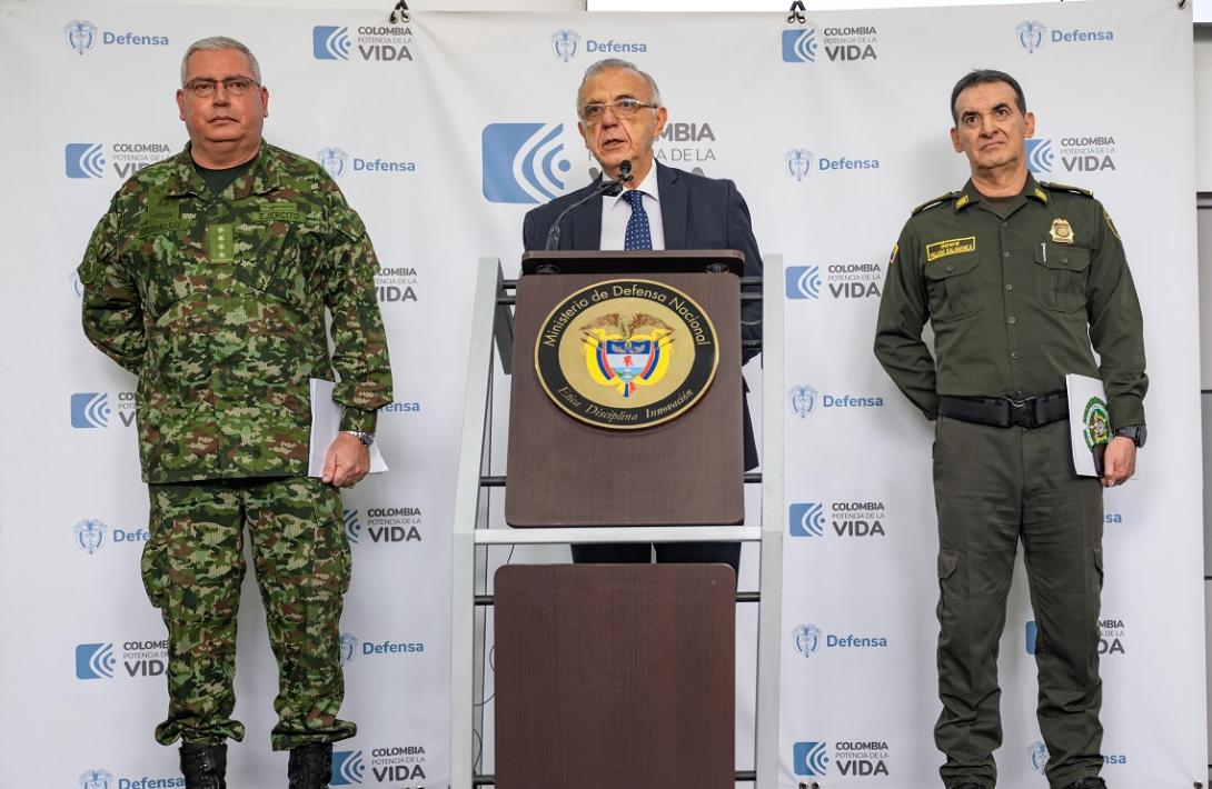 No se pactará nuevo cese con el Estado Mayor Central en el suroccidente del país: MinDefensa