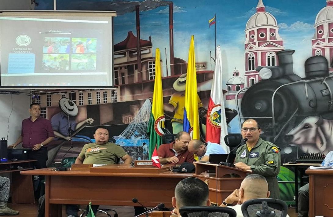 Acciones y planes de seguridad son expuestos ante Consejo Municipal en La Dorada, Caldas