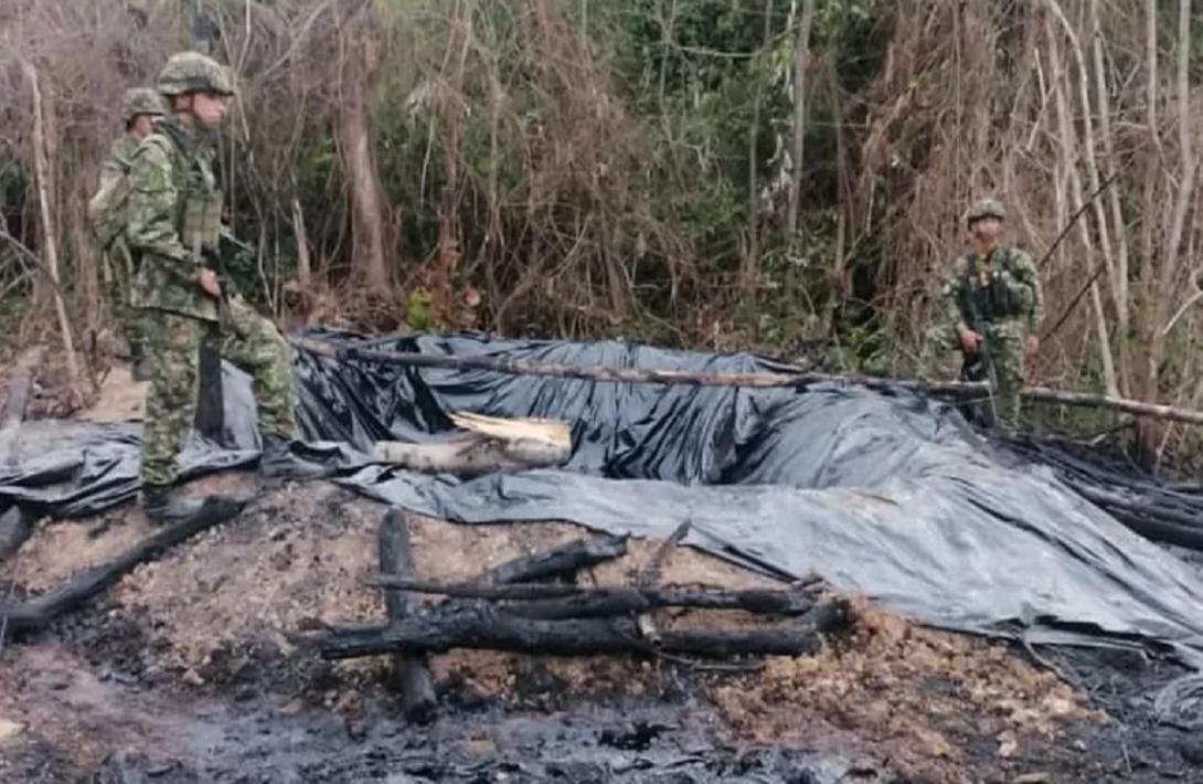 Ejército Nacional realiza operaciones contra el hurto de crudo en Tibú, Norte de Santander