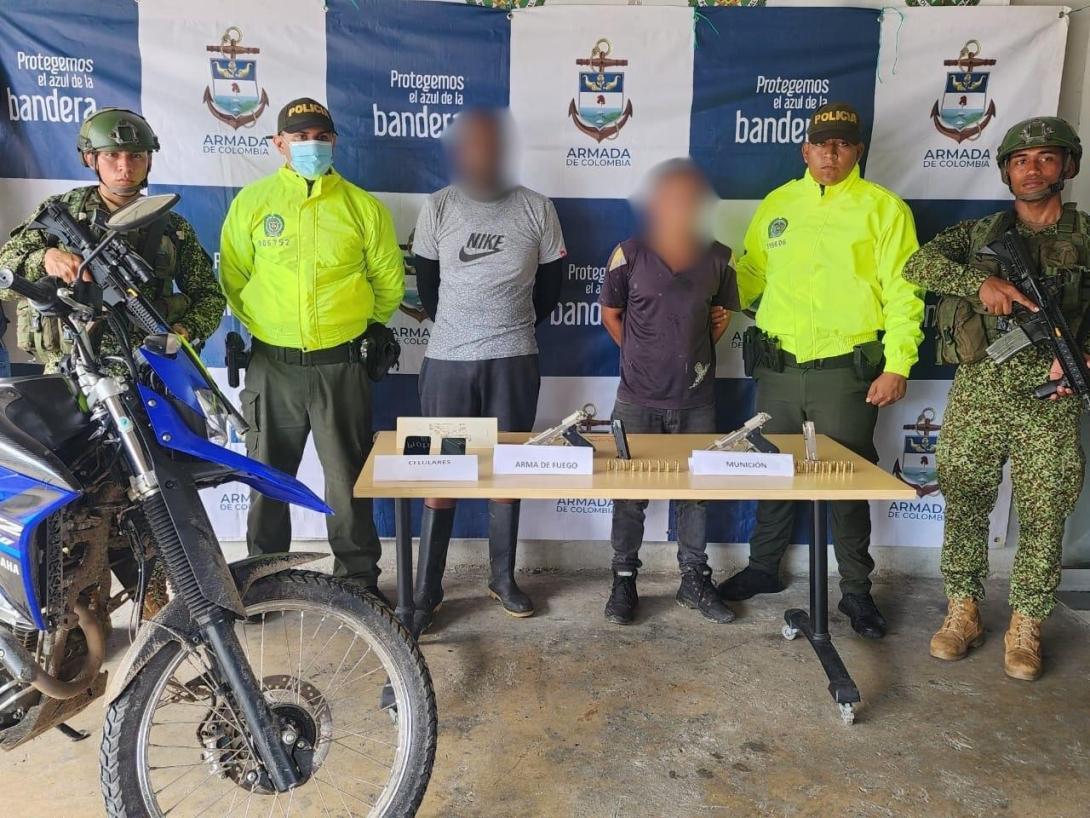  Capturados dos presuntos integrantes del GAO Clan del Golfo