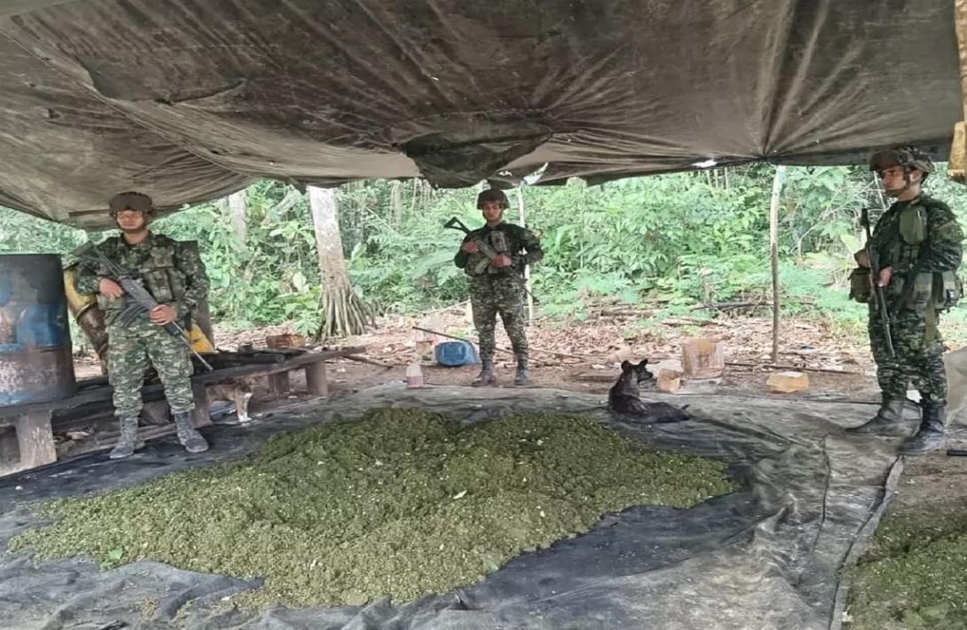 Ubicado en el Guaviare laboratorio con capacidad de producción y almacenamiento de 30 kilos de pasta base de coca al mes