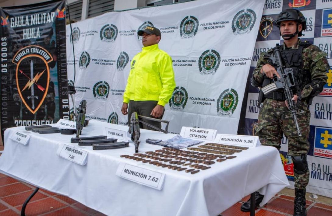 Ejército halla depósito con material empleado en acciones extorsivas