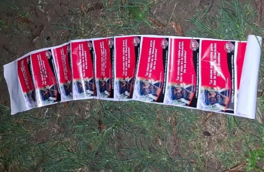Propaganda alusiva al GAO ELN 