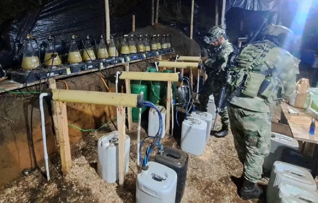 Ejército Nacional desmantela laboratorio con químicos avaluados en más 300 millones de pesos