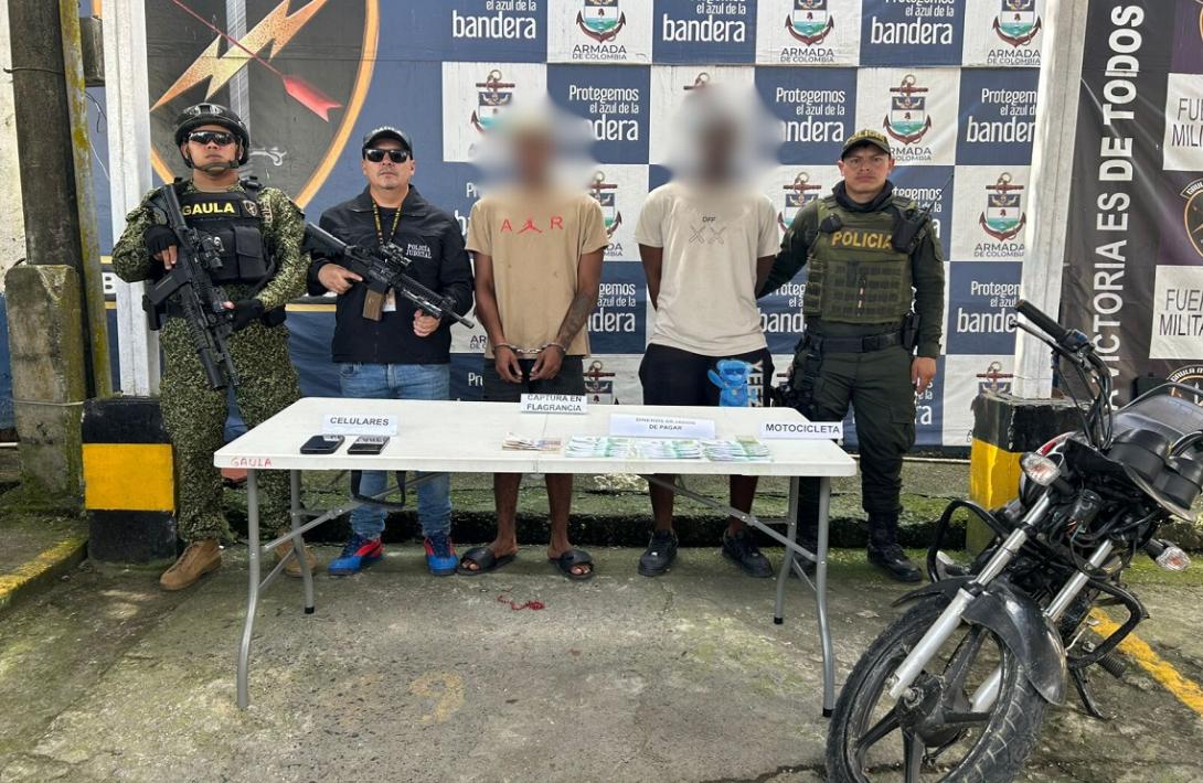 En Buenaventura, Fuerza Pública capturó en flagrancia a dos presuntos integrantes de ‘Los Espartanos’