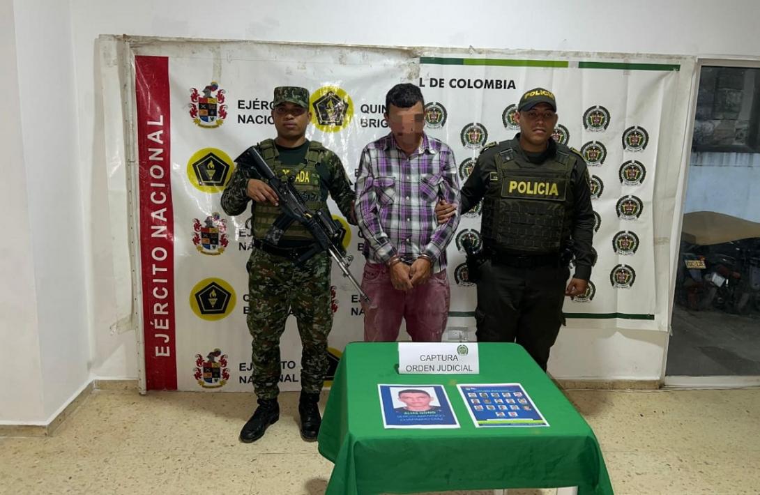 En Puerto Wilches, Ejército Nacional capturó a alias 'Nono', uno de los más buscados de Bucaramanga