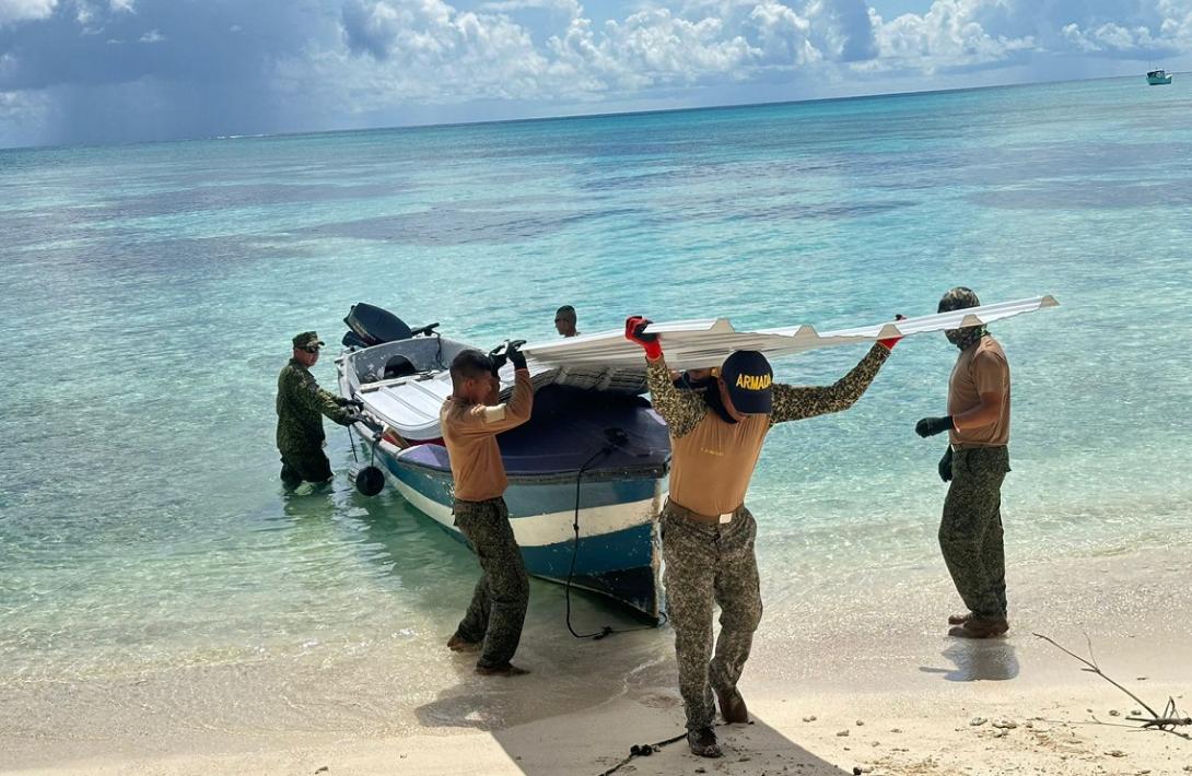 Pescadores mejoran sus refugios en la isla Cayo Pescador Bolívar