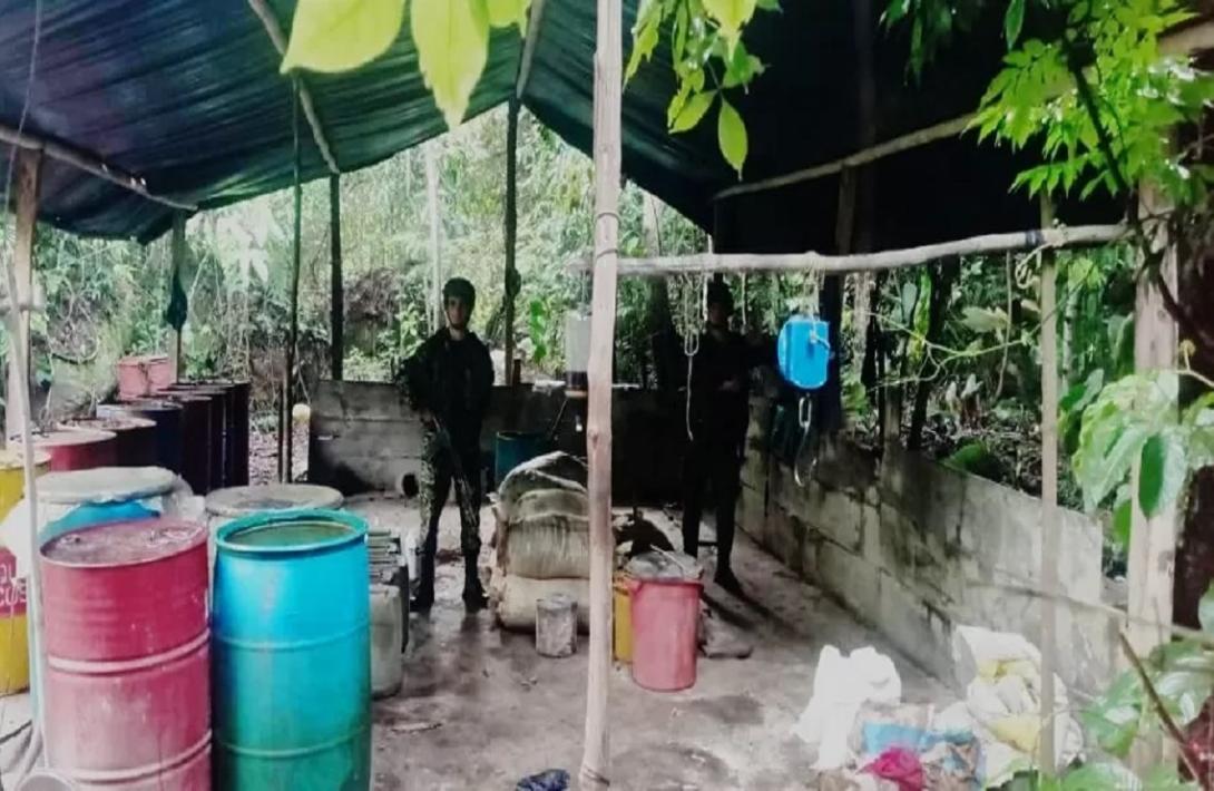 Desmantelado laboratorio para elaborar pasta base de coca en la región del Catatumbo