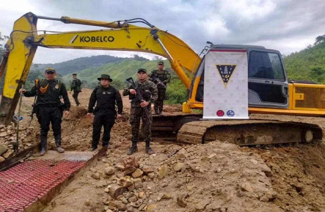 Ejército y Policía continúan afectando unidades de producción minera en el oriente de Antioquia 