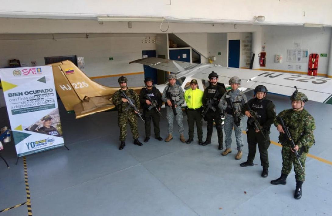 Aeronave vinculada al ELN fue ubicada por la Fuerza Aeroespacial Colombiana