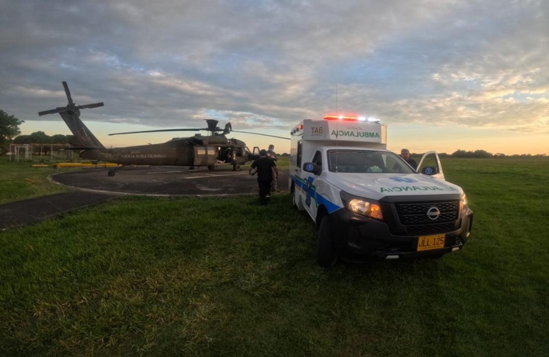 Traslado aeromédico salva la vida de hombre en el Meta