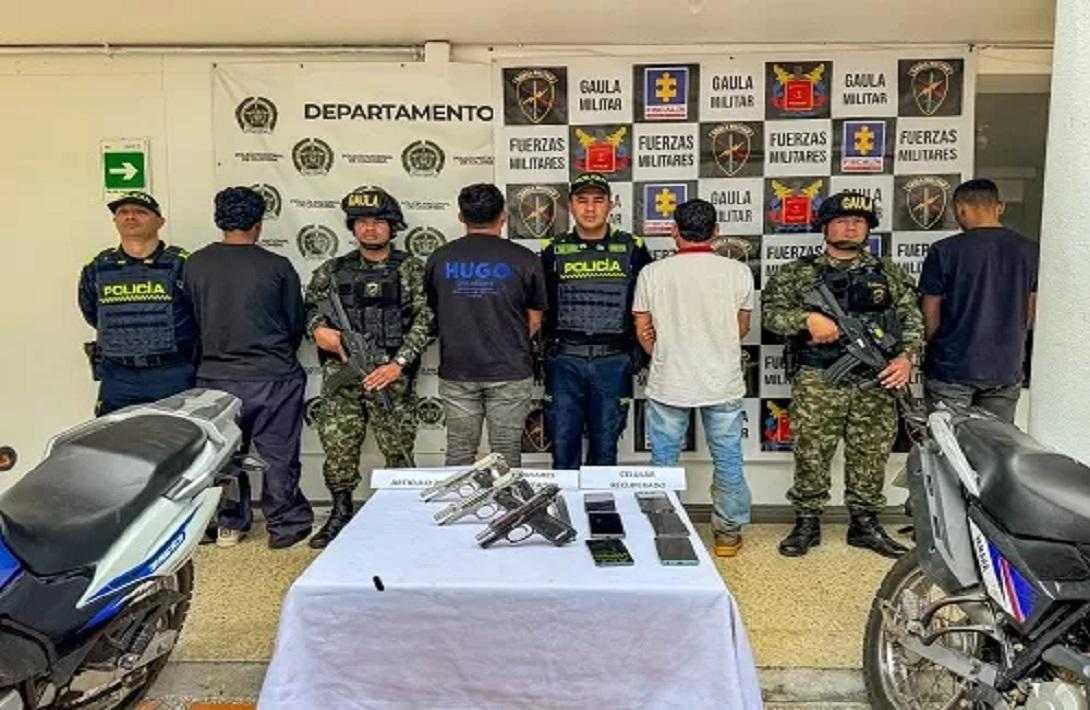 Tropas de la Cuarta Brigada capturan a cuatro presuntos integrantes del Clan del Golfo en el Oriente antioqueño