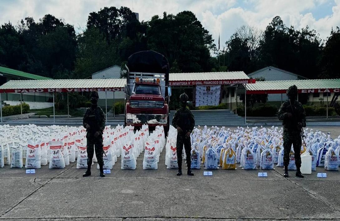 Golpeadas estructuras dedicadas al comercio y transporte de insumos para el narcotráfico en región del Catatumbo 