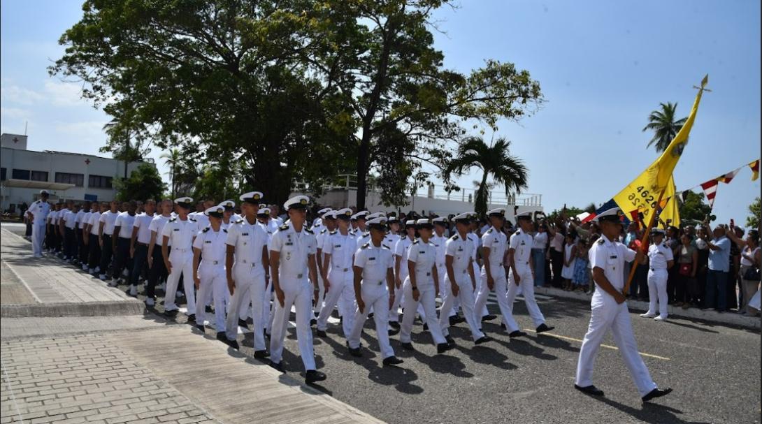 Escuela Naval de Cadetes recibió 160 aspirantes para formarse como futuros oficiales de la Armada de Colombia 