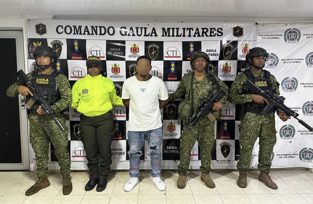 En el Pacífico nariñense, capturado alias ‘Escoba’ presunto integrante del GAO residual ‘Iván Ríos’