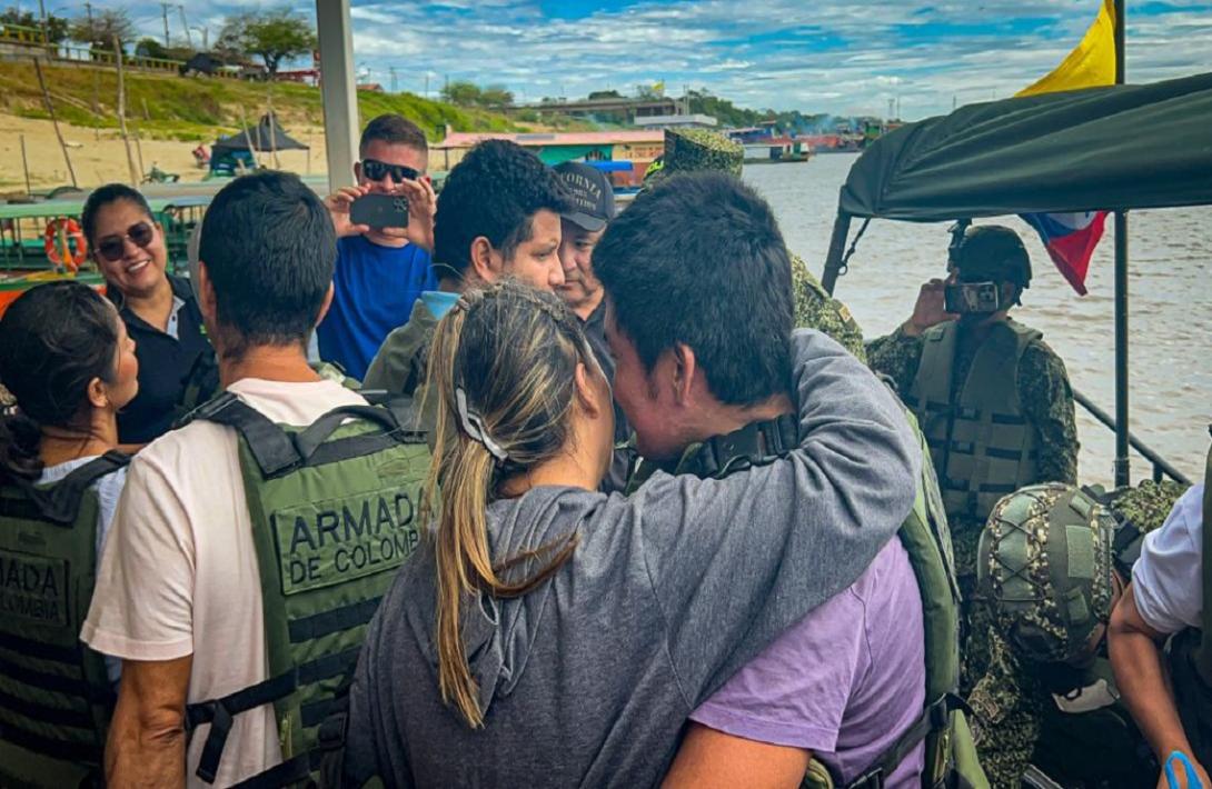 En vichada,  Armada de Colombia apoya repatriación de siete colombianos
