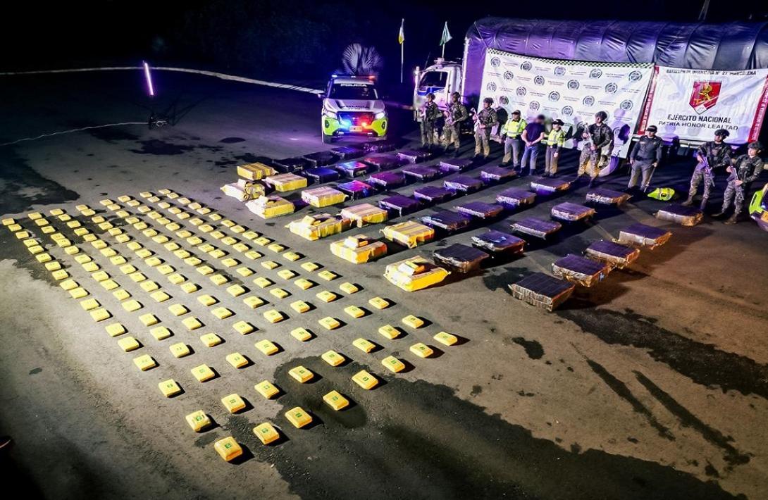 En el Huila, Fuerza Pública incauta más de dos toneladas de marihuana