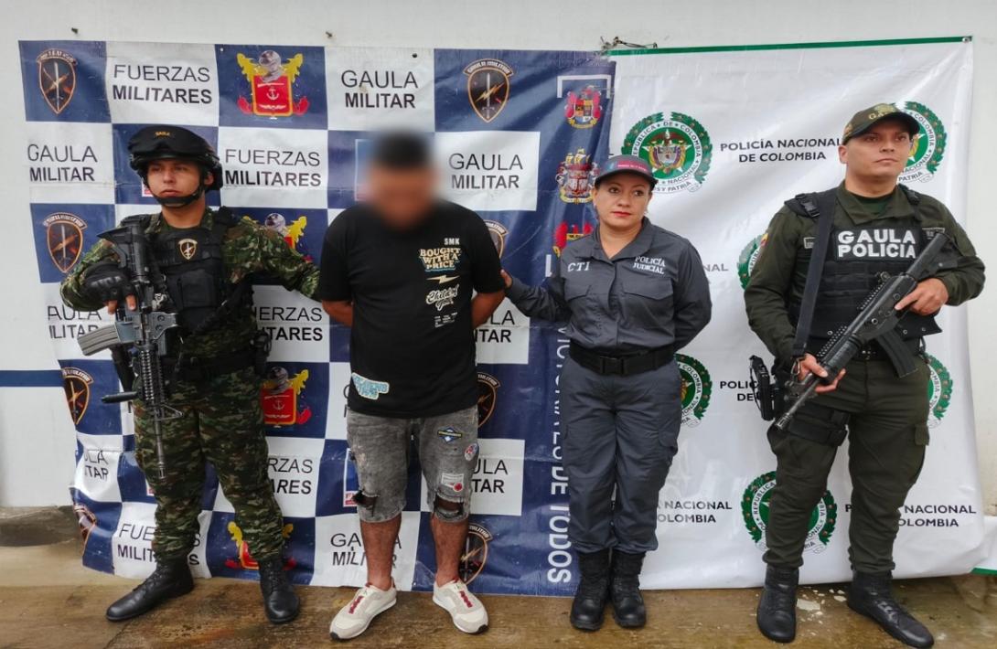 Gaula Militar de la Novena Brigada captura a alias 'Machete'