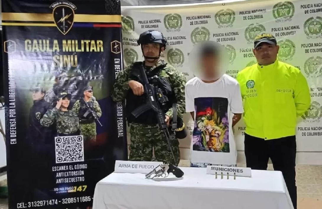 En Montelíbano y La Apartada, Córdoba, autoridades capturan a dos miembros del Clan del Golfo