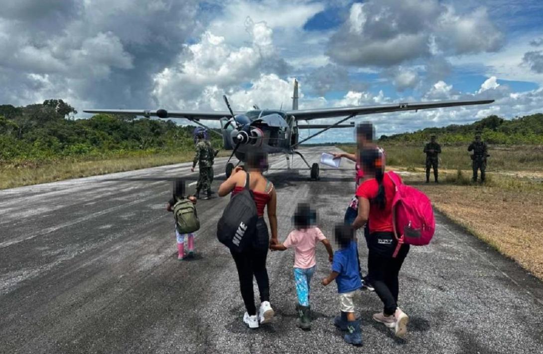 Traslado aéreo de menores en Amazonas para su bienestar y protección