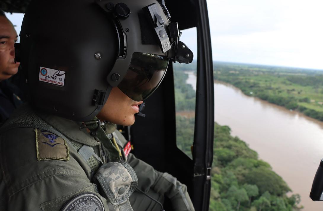 Reconocimiento aéreo facilita las acciones de gestión del riesgo en Tocaima