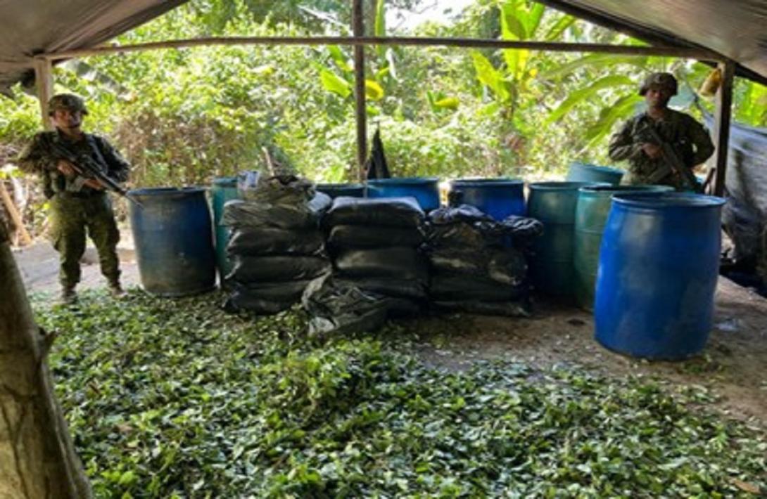 En Cauca, ubicados y destruidos tres laboratorios para el procesamiento de pasta base de coca