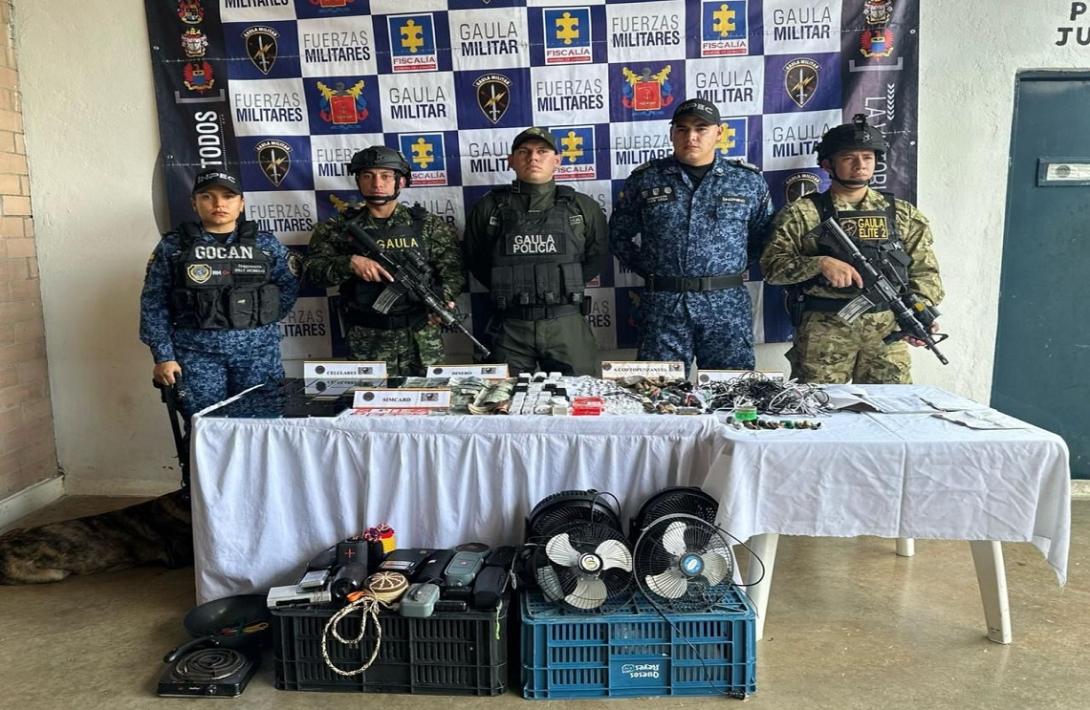 Ejército, Policía e INPEC desarticulan 'call center' extorsivo en Guaduas