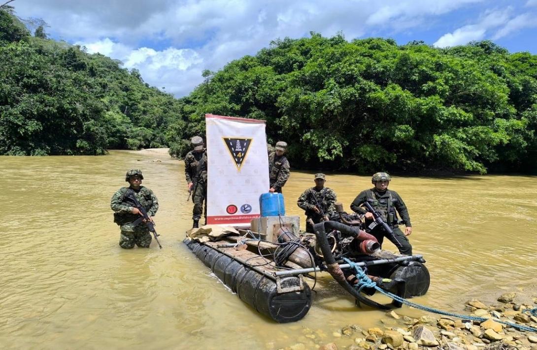 Contundentes operaciones militares contra la minería ilegal en la subregión oriente del departamento de Antioquia
