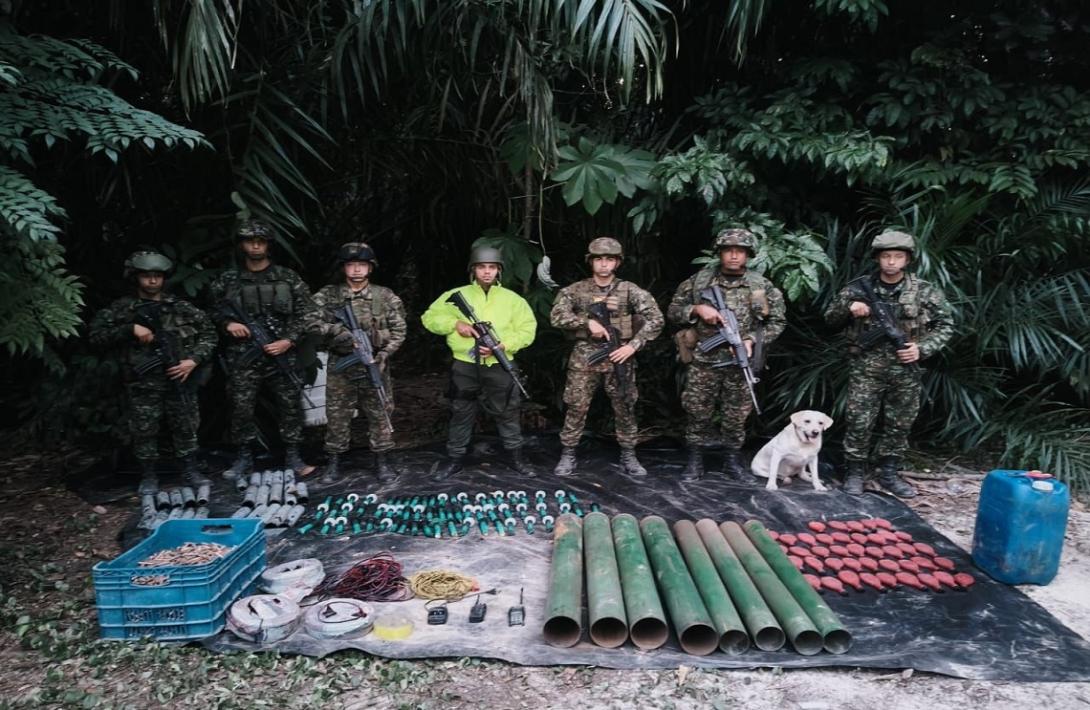 Hallados ocho medios de lanzamiento que el ELN pretendía utilizar en acción terrorista en Tibú