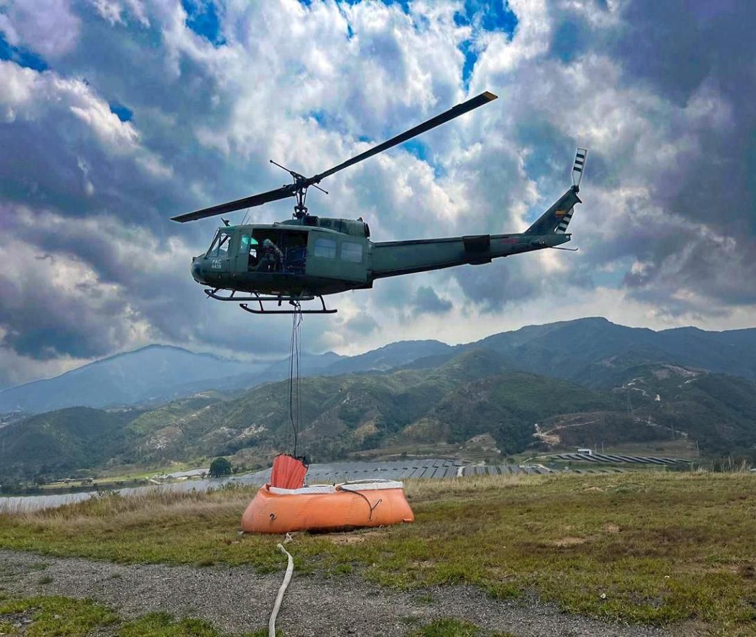 En Ocaña, Norte de Santander se intensifican labores para controlar incendio forestal