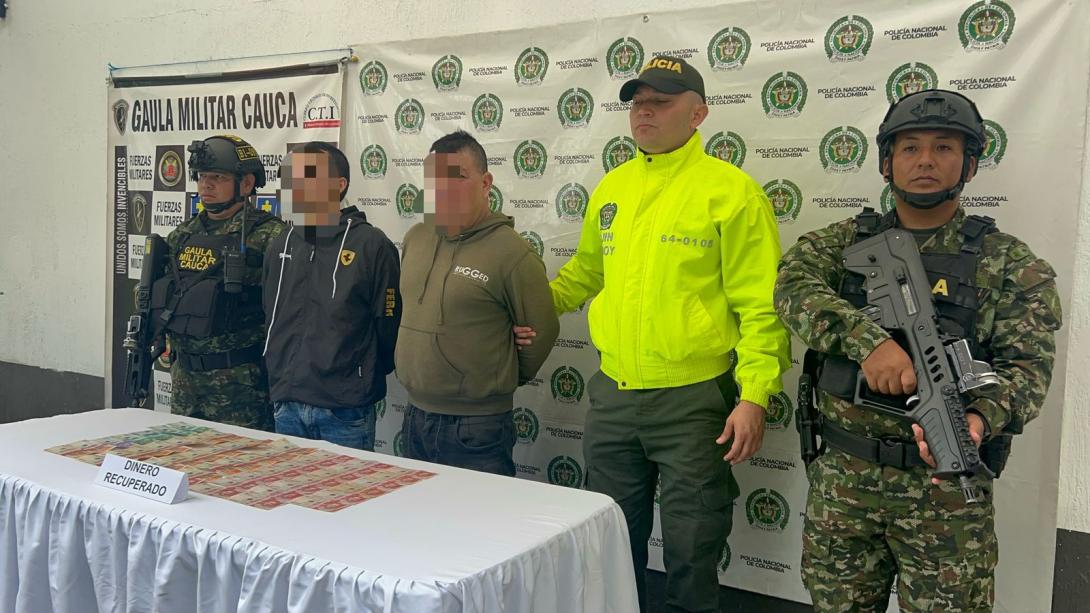 Gaula Militar frustra extorsión y recupera vehículo hurtado en Cauca