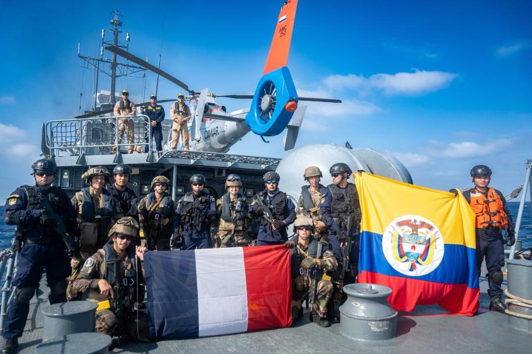 Colombia, Estados Unidos y Francia refuerzan lucha contra el crimen transnacional en el mar Caribe