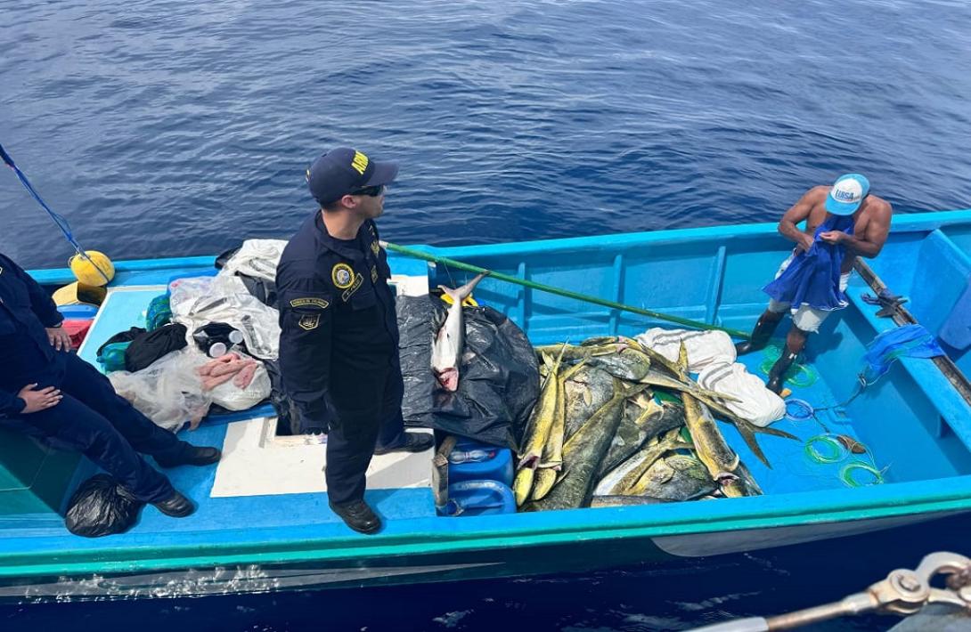 En área protegida cerca a Isla Malpelo, interceptada embarcación transportando pesca ilegal y combustible de contrabando