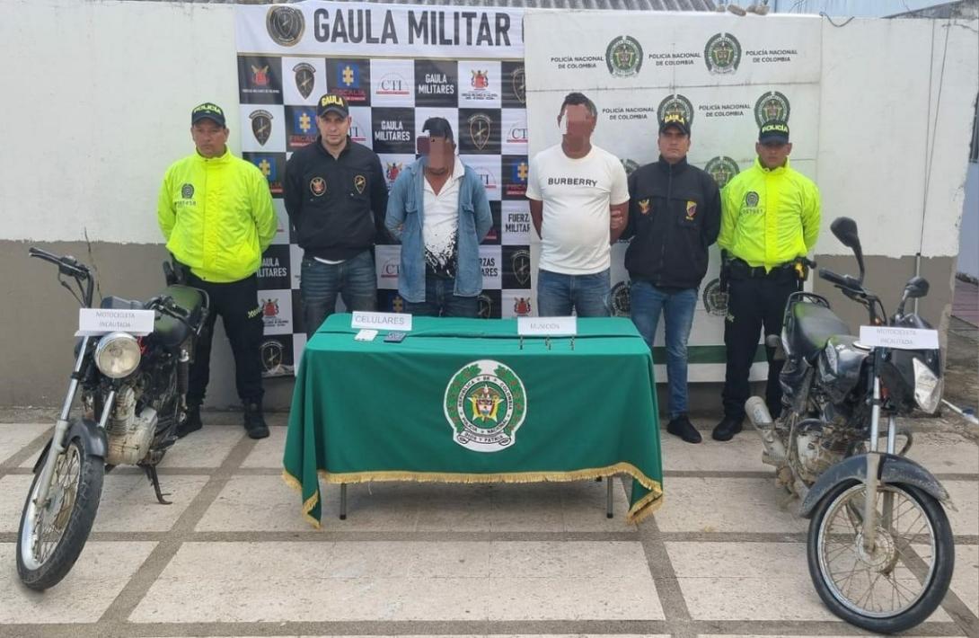 Dos presuntos cabecillas del GAO Clan del Golfo capturados en Sabana de Torres, Santander