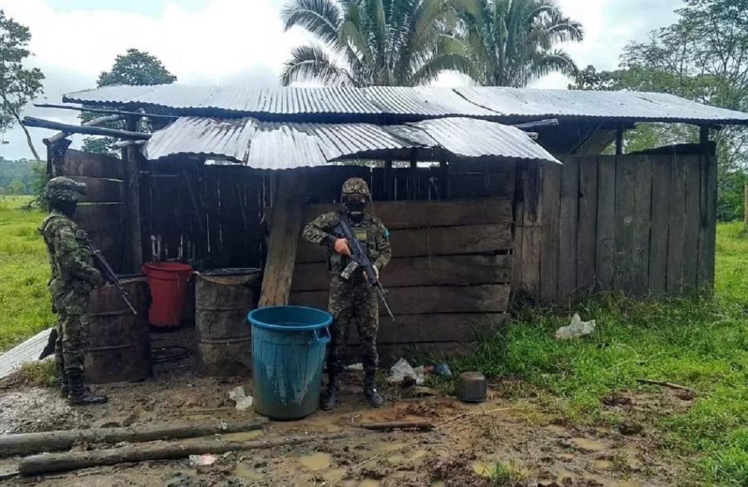 En Putumayo, el Ejército Nacional desmantela un laboratorio para el procesamiento de clorhidrato de cocaína