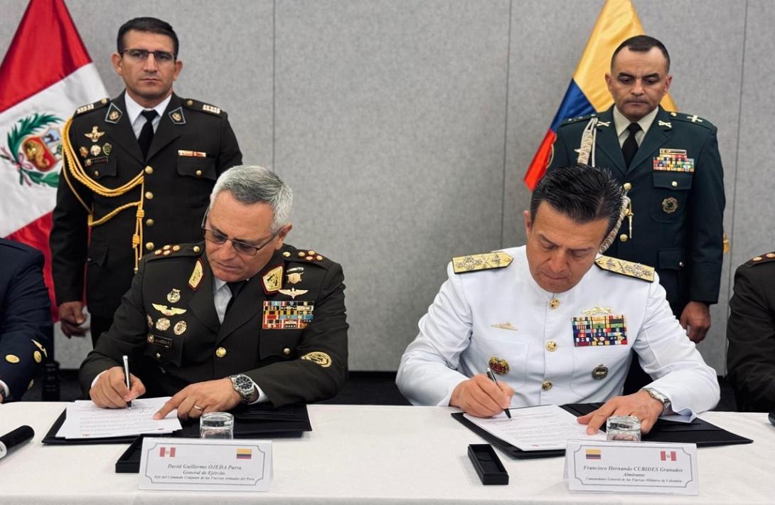 En XXV Ronda de Conversaciones Bilaterales Fuerzas Militares de  Colombia y Perú reafirman compromiso contra amenazas comunes