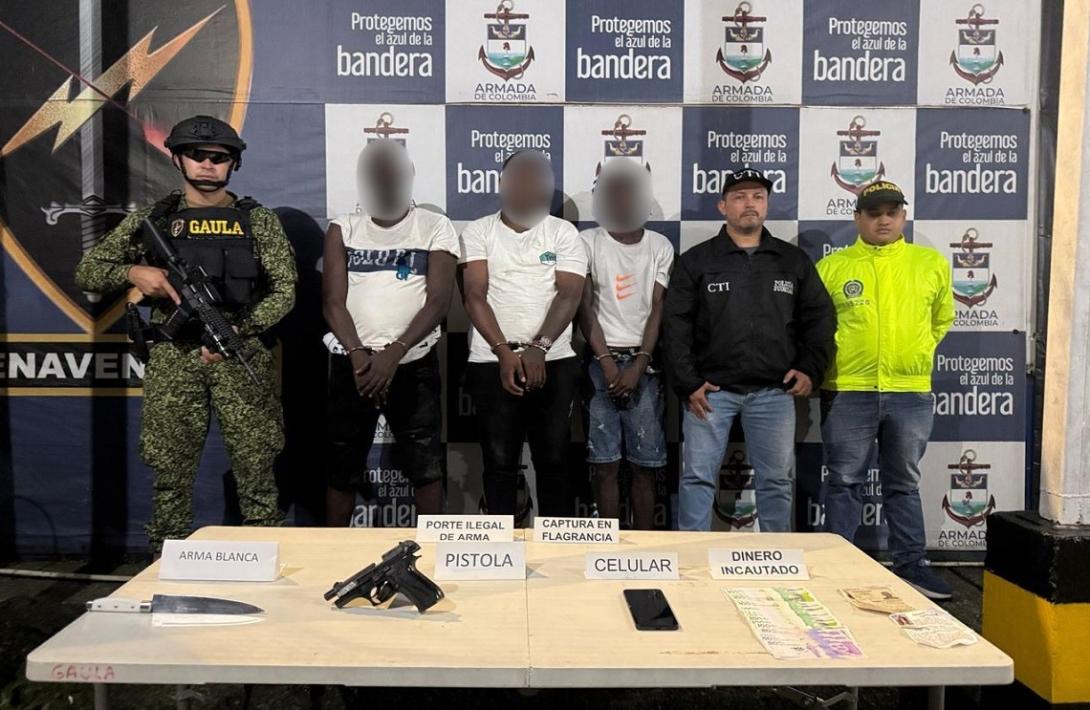 En Buenaventura, capturados en flagrancia cinco presuntos integrantes del GDO los ‘Shottas’