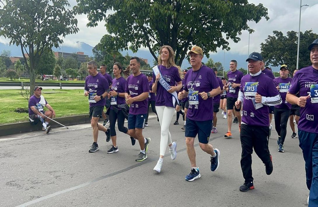 Más de 10.000 corazones corrieron por los héroes en Bogotá