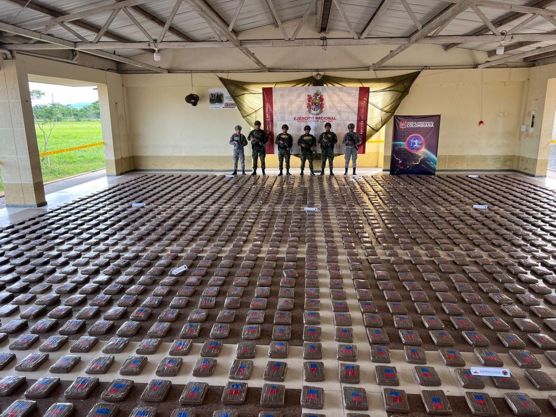 Más de una tonelada y media de marihuana incautada en Casanare: delincuentes intentaron sobornar a tropas del Ejército Nacional