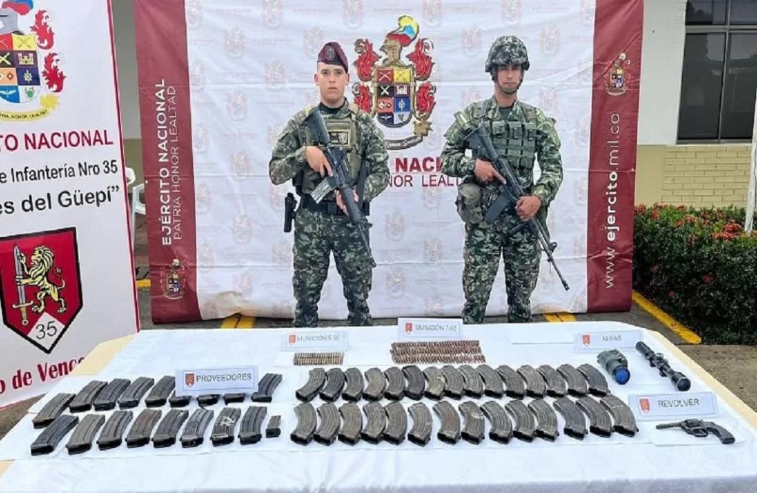 Ejército Nacional golpea capacidad logística de la Estructura Residual Rodrigo Cadete en Caquetá