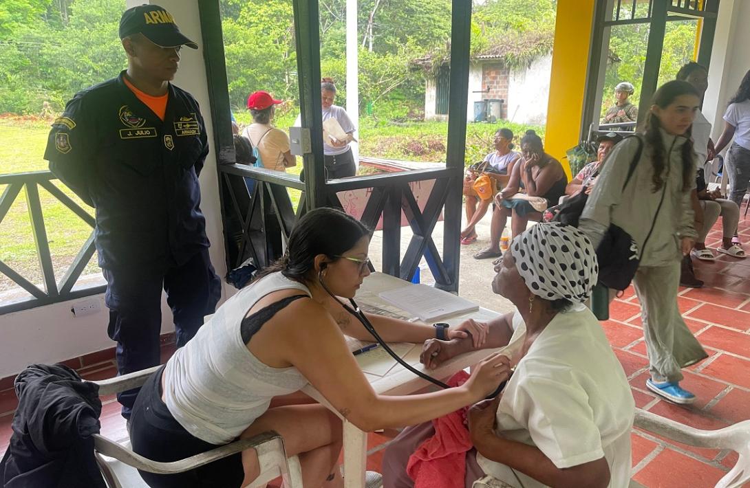 En el Chocó, más de 2.000 personas beneficiadas con servicios médicos en jornada de apoyo al desarrollo