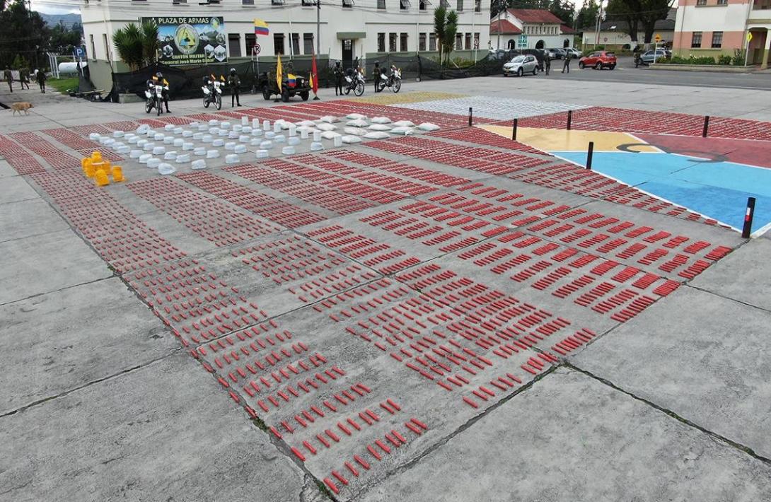 ¡Golpe al terror! Tropas del Ejército Nacional incautaron 3,8 toneladas de material explosivo en Nariño