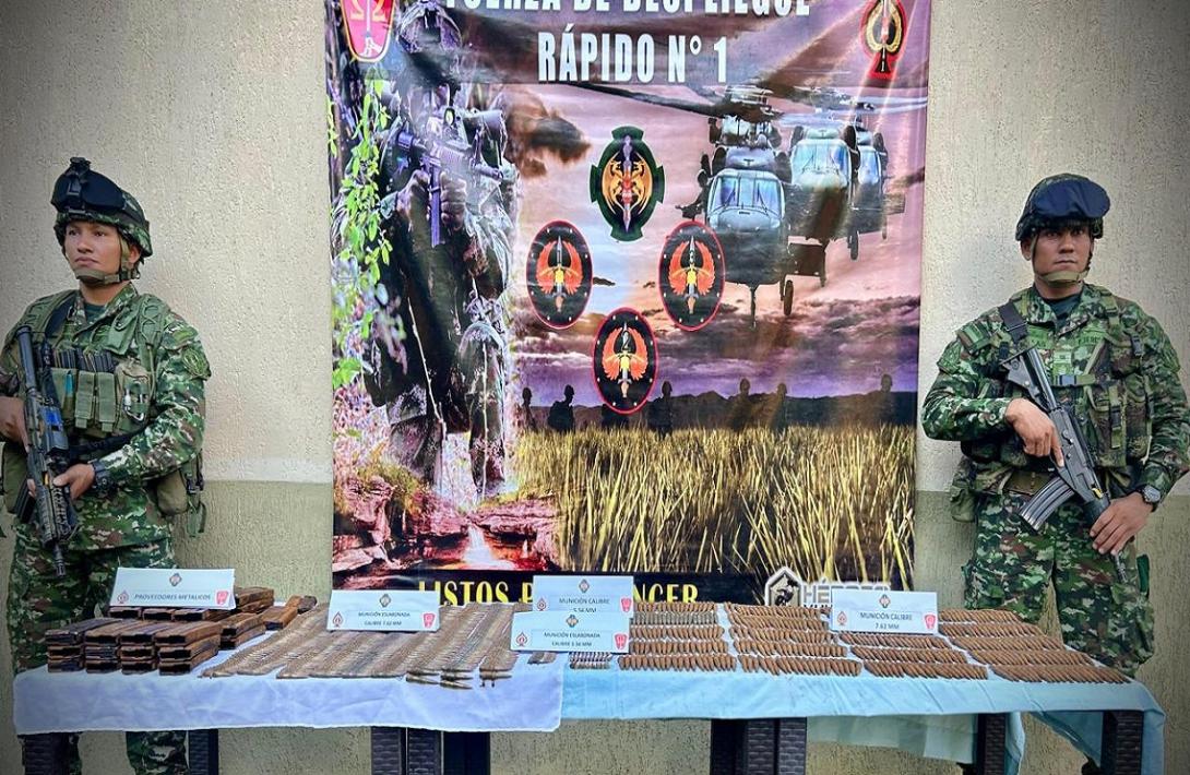Un campamento con armamento fue hallado en el Meta por el Ejército Nacional