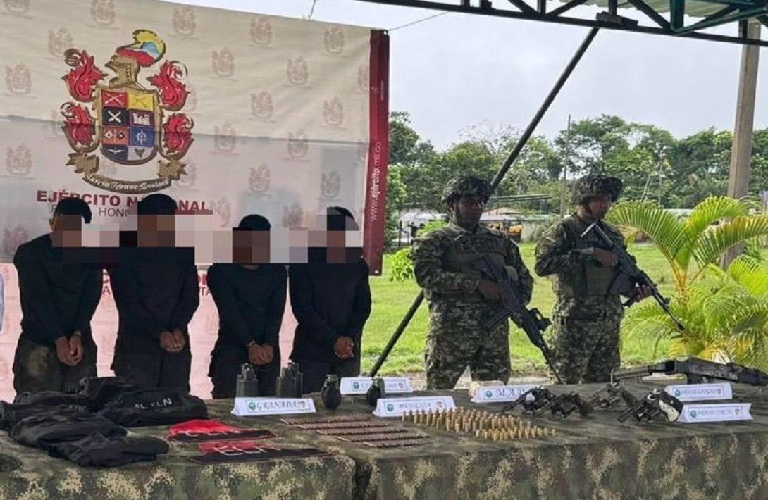 Golpe al GAO ELN en Chocó: tropas del Ejército neutralizaron en operaciones militares a 2 de sus integrantes y capturaron a 4 más