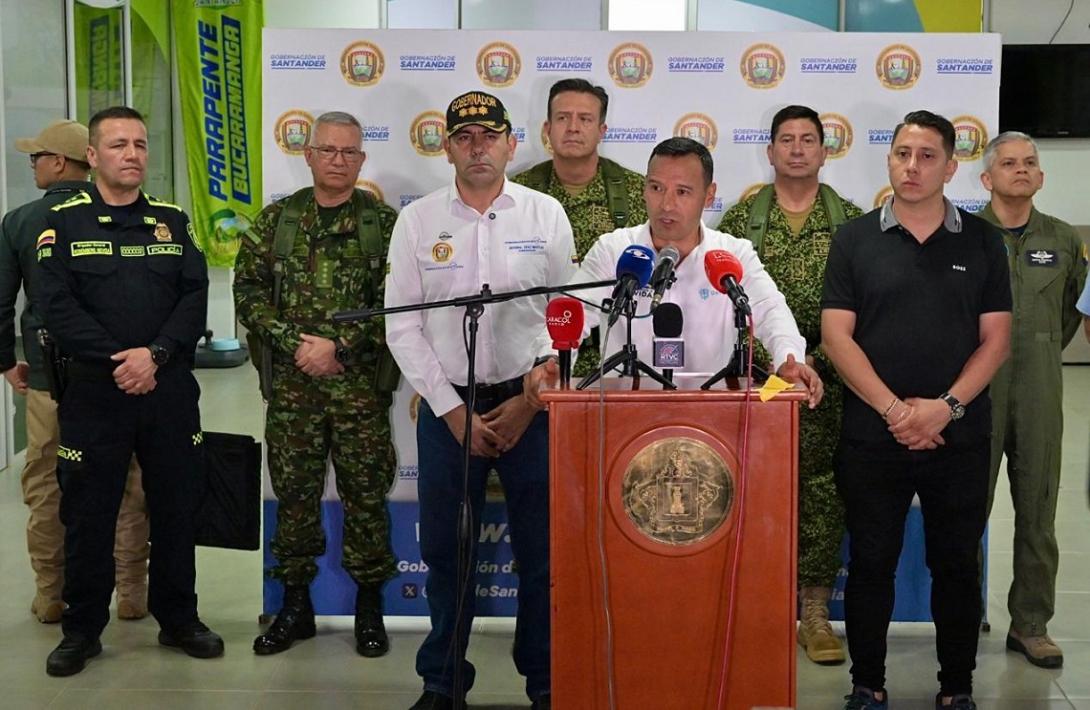 Incremento del pie de fuerza, fortalecimiento de estrategias de seguridad e implementación de tecnología: principales anuncios del Ministro de Defensa para Santander