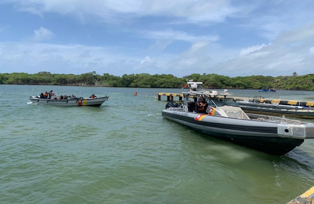 En San Andrés Isla, Armada de Colombia detecta actividad ilegal de cebado de fauna marina en cayo acuario