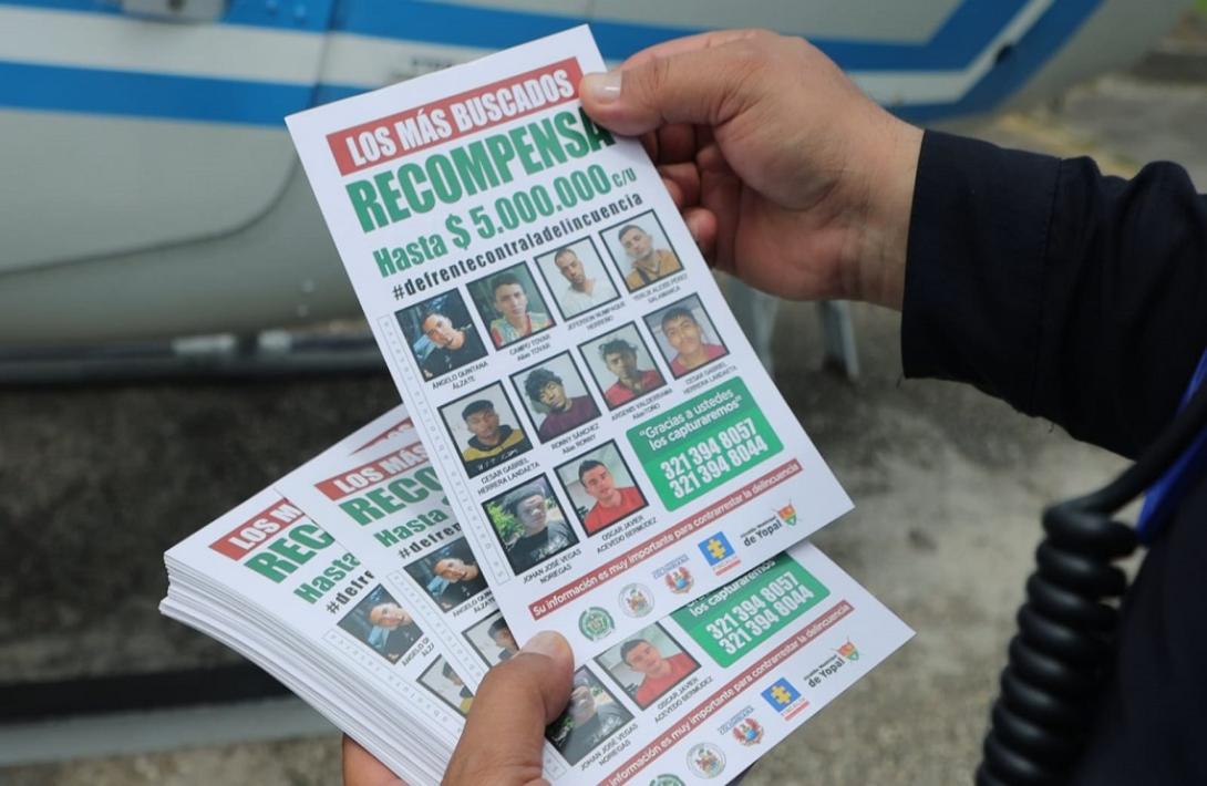 Más de 8.000 volantes de los más buscados fueron lanzados en Casanare