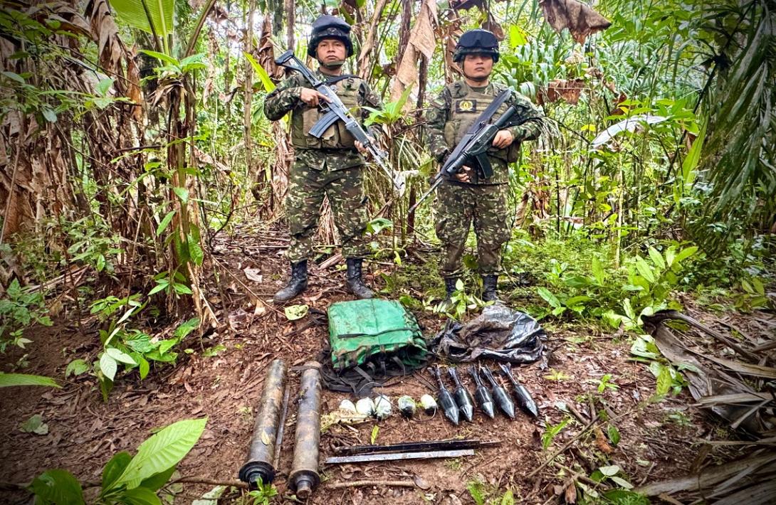 Municiones y explosivos fueron neutralizados en el Meta, por el Ejército Nacional