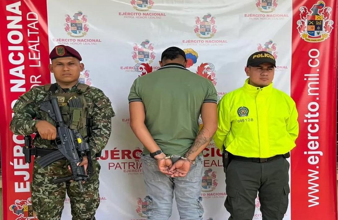Ejército Nacional captura a alias 'Garrote', presunto responsable del ataque terrorista con motobomba en Calamar, Guaviare