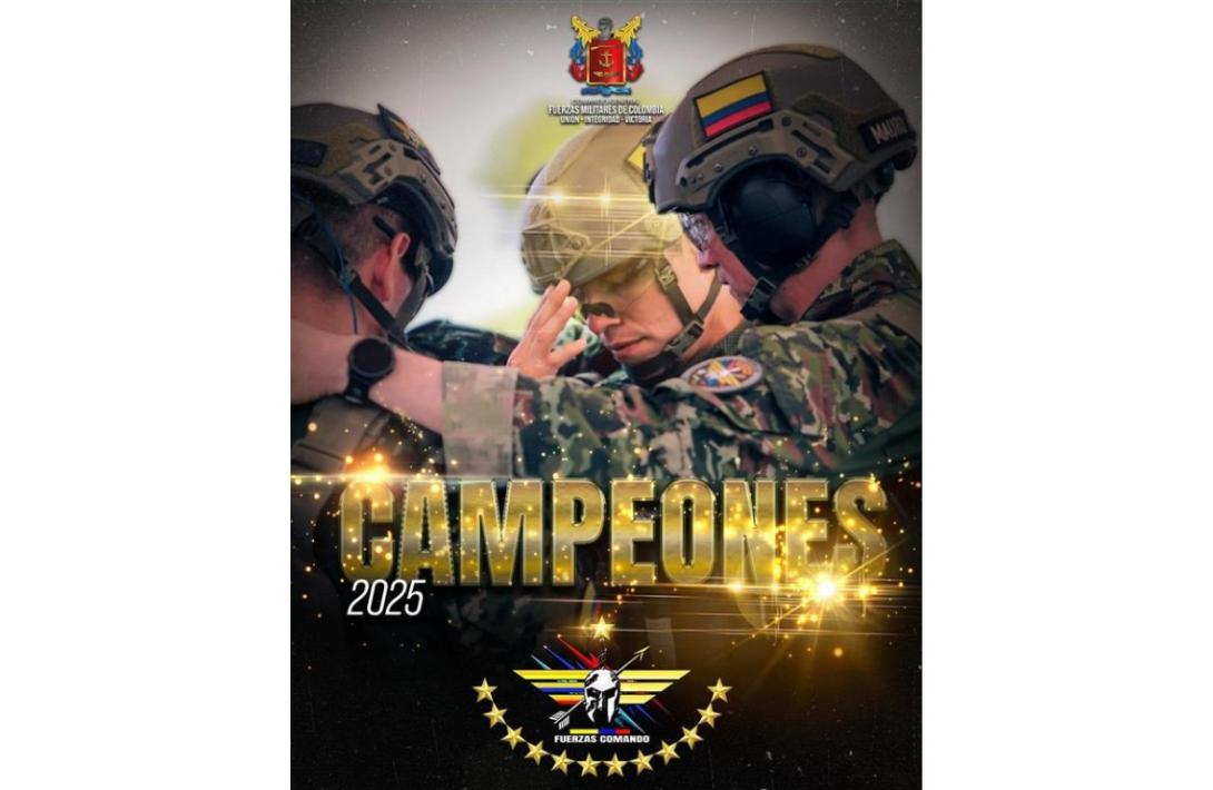 Comandante General de las Fuerzas Militares felicita a soldados por título en Fuerzas Comando 2025 en El Salvador